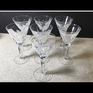 7 Waterford Crystal Sheila Claret Wine Glasses
